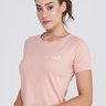 T-Shirt Cropped Fitness Rosê Poliamida UV50 Epulari