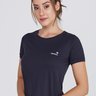 T-Shirts Fitness Feminina Preta Cropped Ultracool Fit Epulari