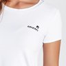 t shirt branca fitness abertura lateral uv50 epulari frente logo