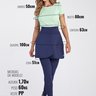 saia calca azul transpassada poliamida moda fitness evangelica 3