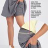 shorts saia mescla tenista com bolso alta compressao epulari detalhe