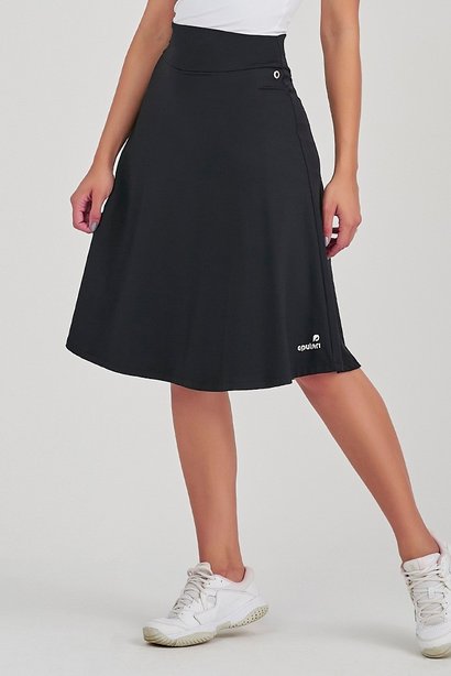 Short Saia Preto Midi Poliamida Proteção UV50 Epulari Short Saia Preto Midi Poliamida Proteção UV50 Epulari