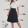 short saia midi cos preta logo barra 4