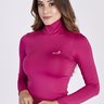 Camisa Térmica para Frio Feminina Gola Alta Rosa Proteção Solar UV50 Epulari