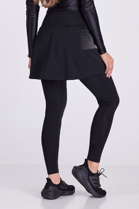 saia calca comprida ciclista com almofada para andar de bike na cor preto epulari 9