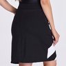 short saia preto e branco moda fitnes modesta evangelica com saia ate o joelho em poliamida epulari 10
