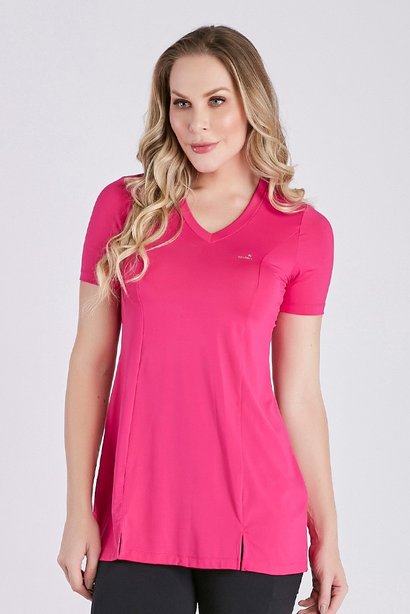 Blusa T-Shirt Feminina Rosa Tapa Bumbum Poliamida Epulari