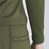 blusa feminina verde militar manga longa termica para frio de neve com protecao solar epulari 10