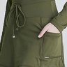 saia calca comprida verde militar termica para o frio de neve para mulheres de ate 1 60 de altura epulari 5