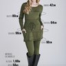 saia calca comprida verde militar termica para o frio de neve para mulheres de ate 1 60 de altura epulari 7