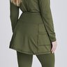 saia calca comprida verde militar termica para o frio de neve para mulheres de ate 1 60 de altura epulari 10