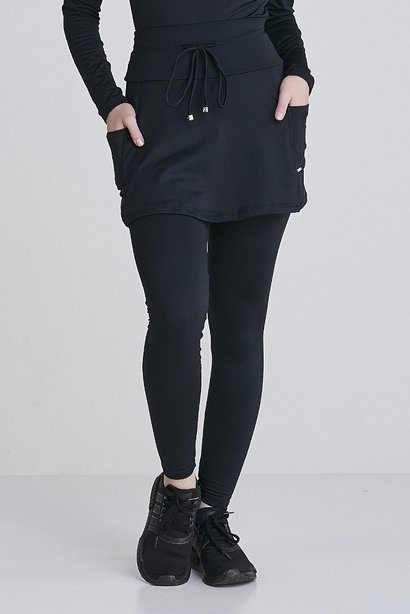 saia calca comprida preta termica para mulheres de ate 1 60 de altura com protecao solar epulari 4