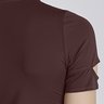 blusa t shirt feminina de academia em poliamida na cor marrom com protecao solar epulari 2