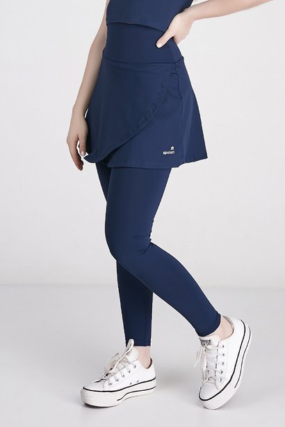 Saia Calça Comprida Azul Marinho Poliamida Para Mulheres de Até 1,60 de Altura Epulari Saia Calça Comprida Azul Marinho Poliamida Para Mulheres de Até 1,60 de Altura Epulari