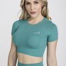 cropped cha verde moda feminina para academia em poliamida epulari 3