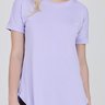 camiseta cobre bumubm na cor lavanda para mulheres de ate 1 60 de altura 3