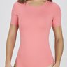 body manga curta feminino na cor coral poliamida epulari 5
