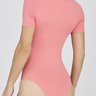 body manga curta feminino na cor coral poliamida epulari 12