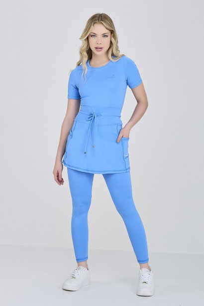 saia calca azul celeste para mulheres de ate 1 60 de altura 2