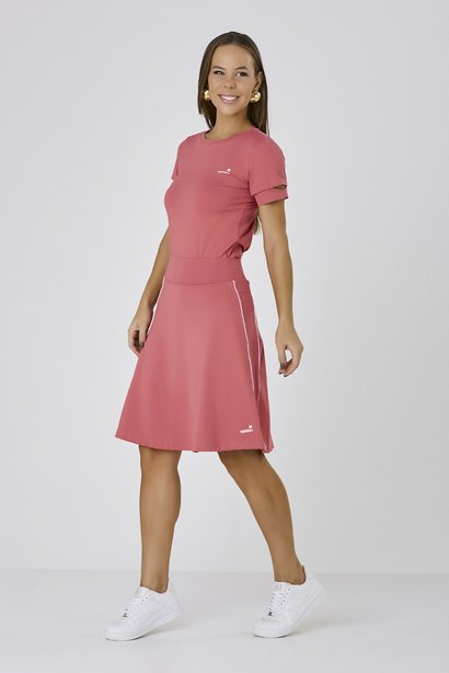 Short Saia Cor Veludo Com Viés Poliamida Proteção Solar Epulari 