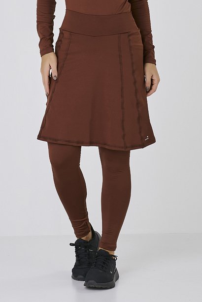 Saia Calça Comprida Marrom Térmica Peluciada Proteção Solar Epulari