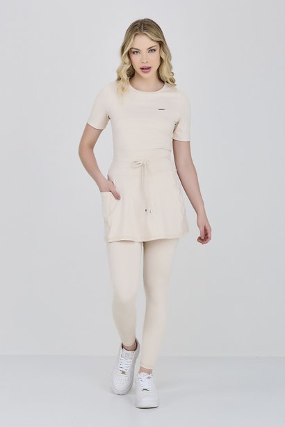 saia calca comprida na cor off white em poliamida epulari 12