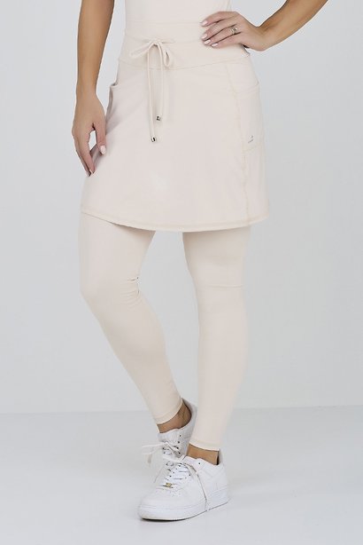 Saia Calça Off White Poliamida New Light Sem Transparência Para Mulheres de Até 1,80 Altura Epulari