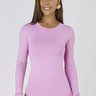 Body Manga Longa Feminino Térmico Rosa Foundant Proteção UV Epulari