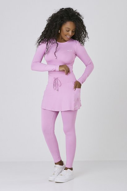 saia calca comprida temrica na cor rosa foundant p0ara mulheres de ate 1 60 de altura epulari 9