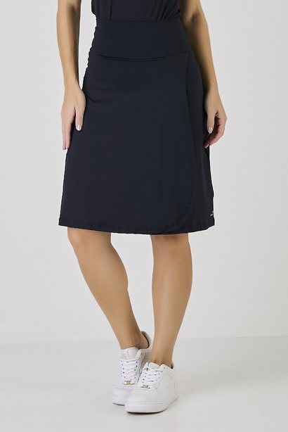 Short Saia Preto Moda Fitness Modesta Poliamida Proteção UV Bolso Short Epulari  Short Saia Preto Moda Fitness Modesta Poliamida Proteção UV Bolso Short Epulari