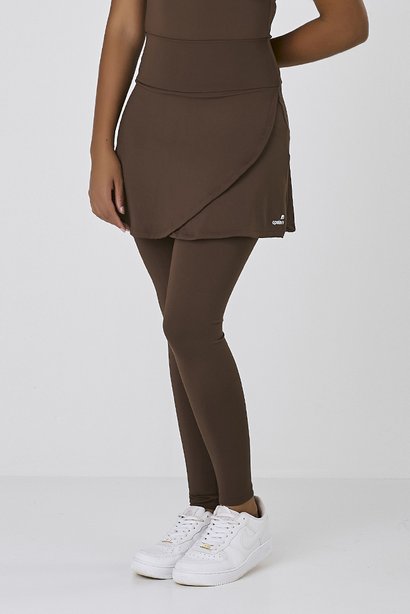 Saia Calça Comprida Marrom Poliamida New Light Para Mulheres de Até 1,60 de Altura Epulari 