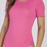 body feminino manga curta na cor rosa poliamida new light epulari 5