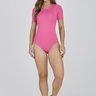 body feminino manga curta na cor rosa poliamida new light epulari 7