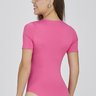 body feminino manga curta na cor rosa poliamida new light epulari 9