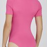 body feminino manga curta na cor rosa poliamida new light epulari 12