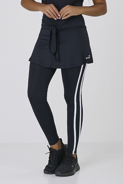 Saia Calça Comprida Preta Para Mulheres de Até 1,60 de Altura Epulari