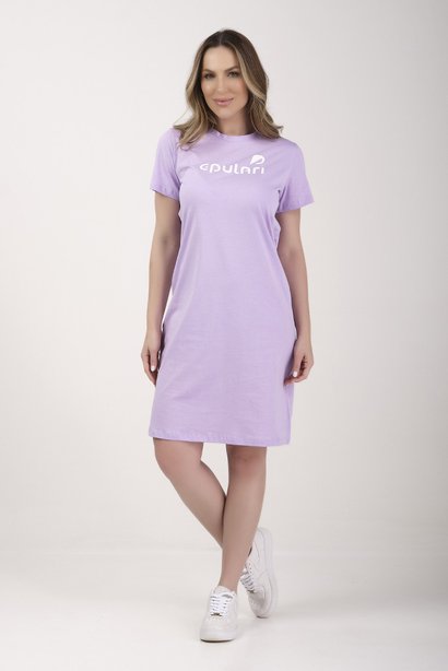 Vestido Camisetão Algodão Roxo Epulari