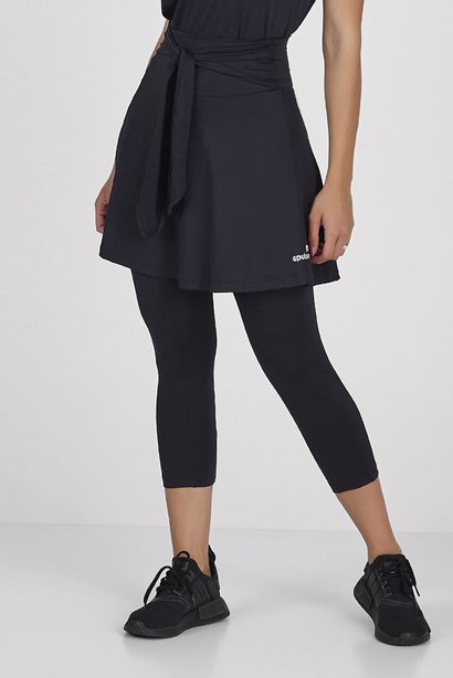 Saia Corsário Preta Poliamida Proteção UV50 Epulari