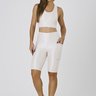 short bermuda biker na cor off white poliamida shine epulari 9