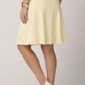 short saia amarelo manteiga em poliamida leve e macia epulari 11