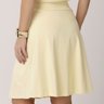 short saia amarelo manteiga em poliamida leve e macia epulari 12