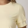 camiseta feminina de academia na cor amarelo manteiga polimida epulari 5