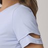 camiseta feminina na cor azul claro poliamida epulari 5
