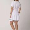 short saia branco com estampa listrada moda fitness evangelica epulari 10