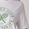 camiseta feminina branca em algodao com estampa exclusiva epulari racquet club 5