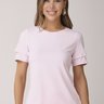 T-Shirt Feminina Rosa Claro Poliamida Proteção UV Epulari