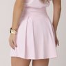 short saia com pregas curto rosa claro moda fitness de academia em poliamida epulari 12