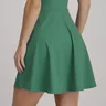 vestido tenista verde em poliamida com short epulari 12