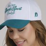 bone feminino branco com verde resort sport epulari 5