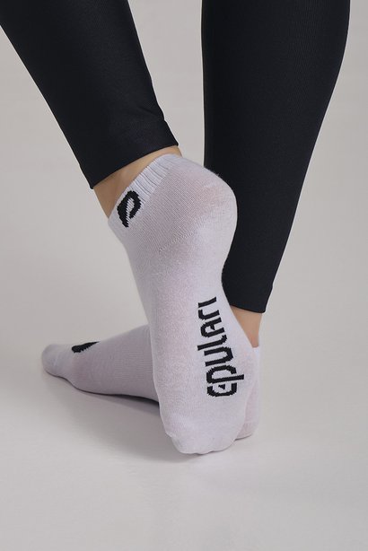 Meia Branca Cano Curto Unissex Algodão 36 ao 38 Epulari 